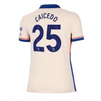 Camiseta Chelsea Moises Caicedo #25 Segunda Equipación Replica 2024-25 para mujer mangas cortas